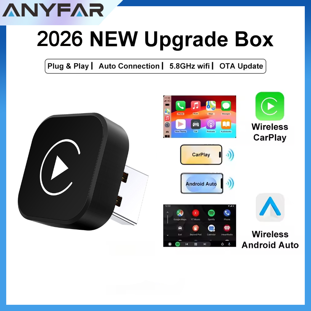 Phone Accessories For Android - Adaptador CarPlay Sem Fio 2026 2-em-1: