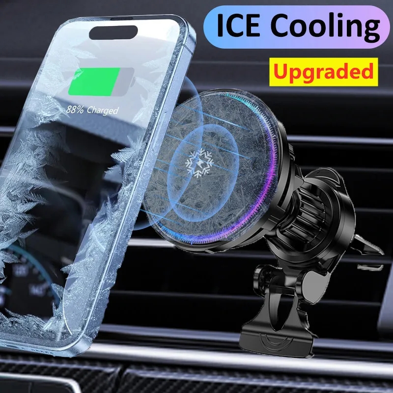 Phone Cooling Fan - Ice Cooling magnético carregador de carro
