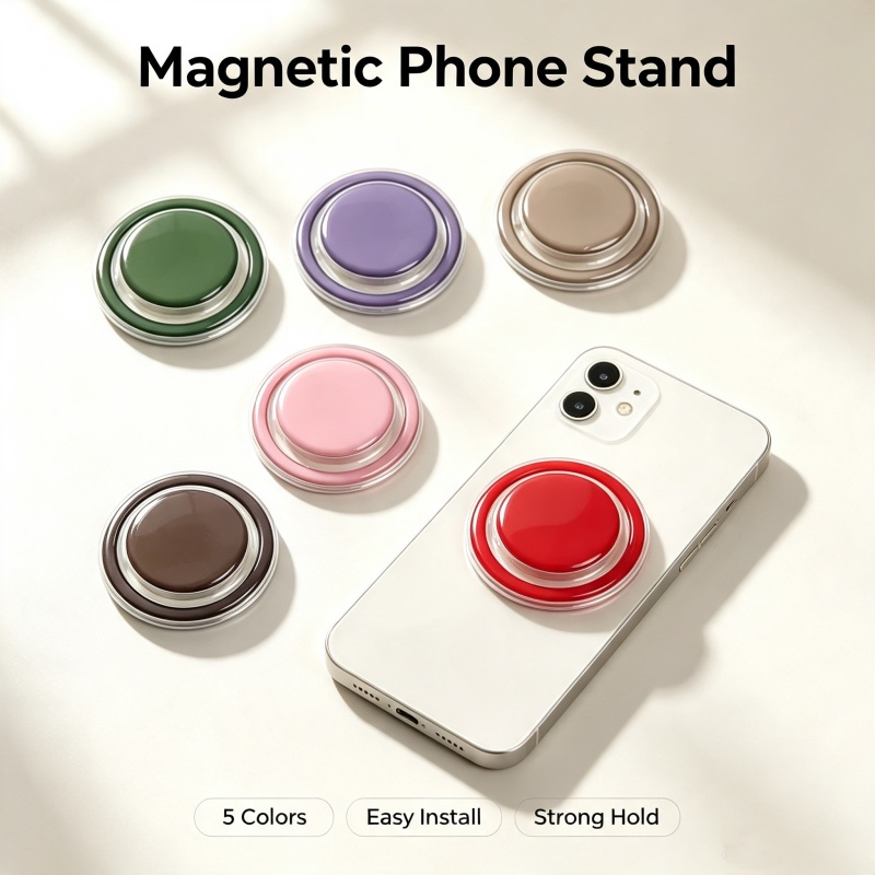 Pop Socket Grip - Suporte Magnético Dobrável para Celular com