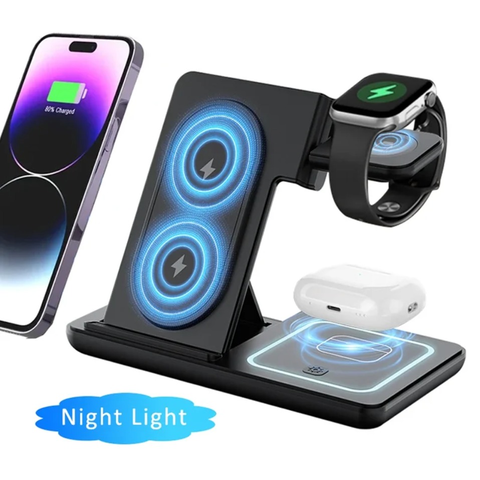 Phone Cooling Fan - Luz LED Noturna 3 em 1