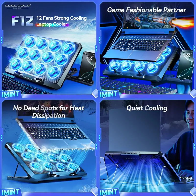 Phone Cooling Fan - Base de Resfriamento para Laptop COOLCOLD