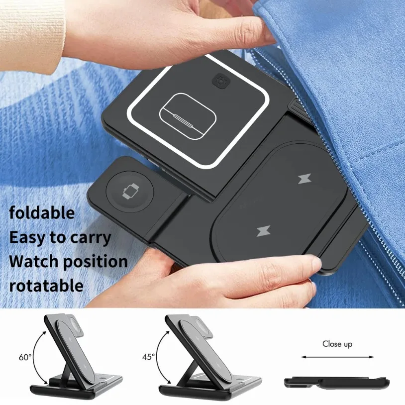 3 em 1 dobrável carregador sem - Phone Cooling Fan avaliação e preço