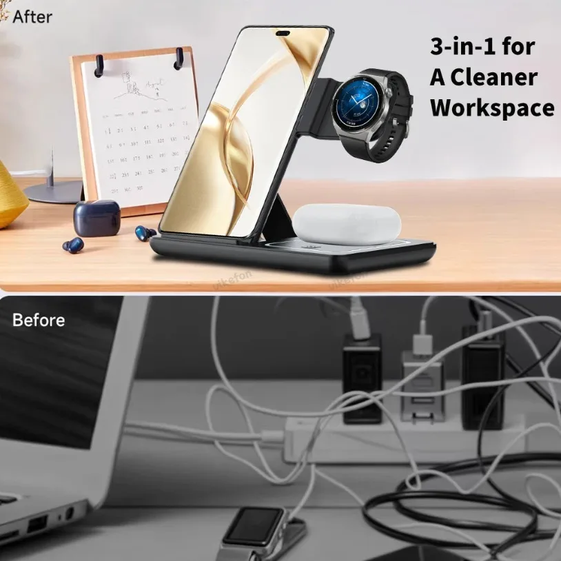 3 em 1 dobrável carregador sem - Phone Cooling Fan avaliação e preço