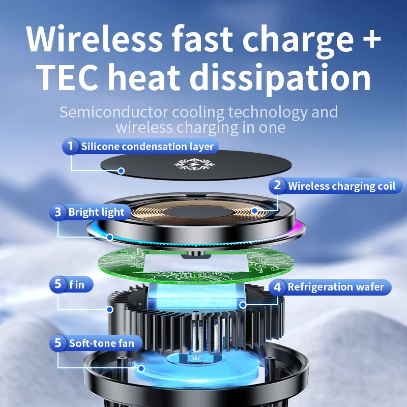 Ice Cooling magnético carregad - Phone Cooling Fan avaliação e preço