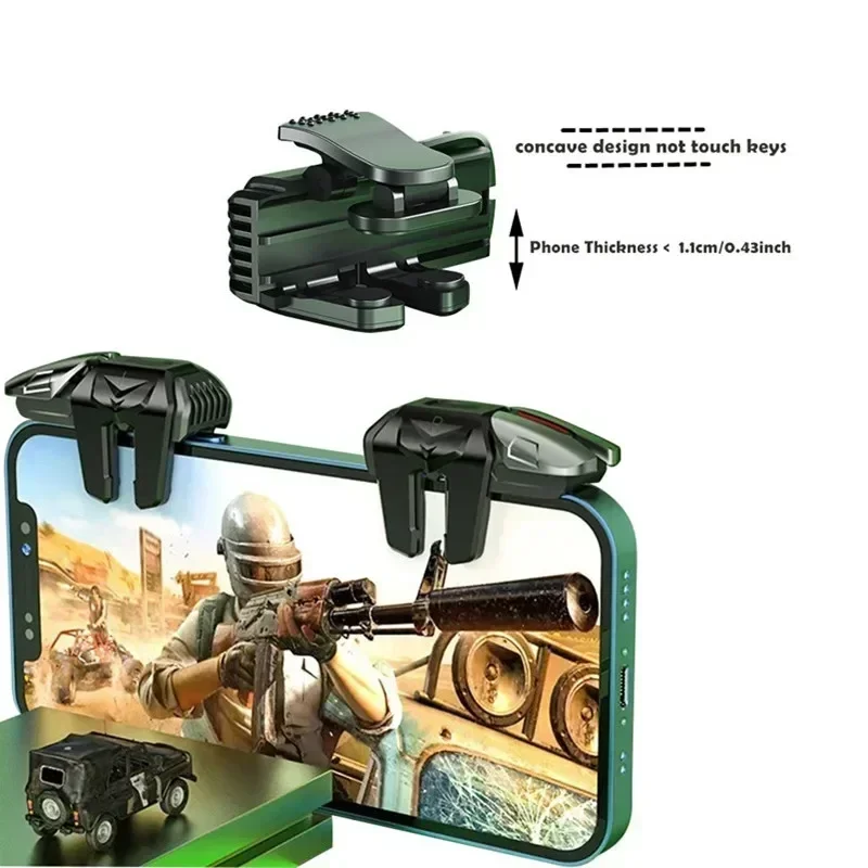 G21 seis dedos gatilho de jogo - Gaming Trigger Phone avaliação e preço