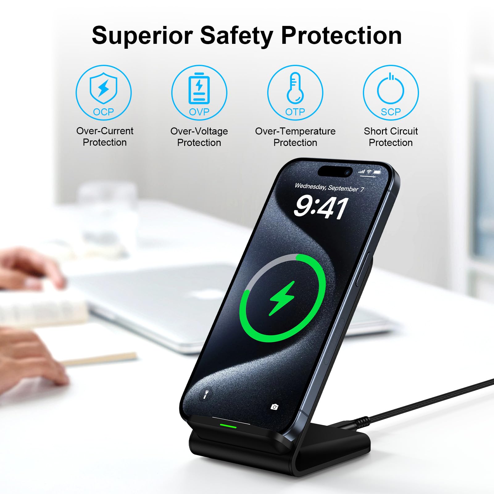 Carregador Sem Fio 15W com Sup - Phone Accessories For Android avaliação e preço