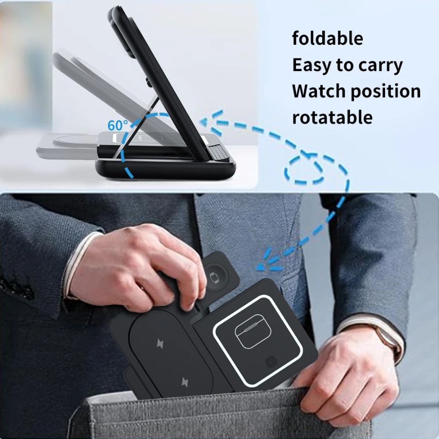 3 em 1 dobrável noite led luz  - Phone Cooling Fan avaliação e preço